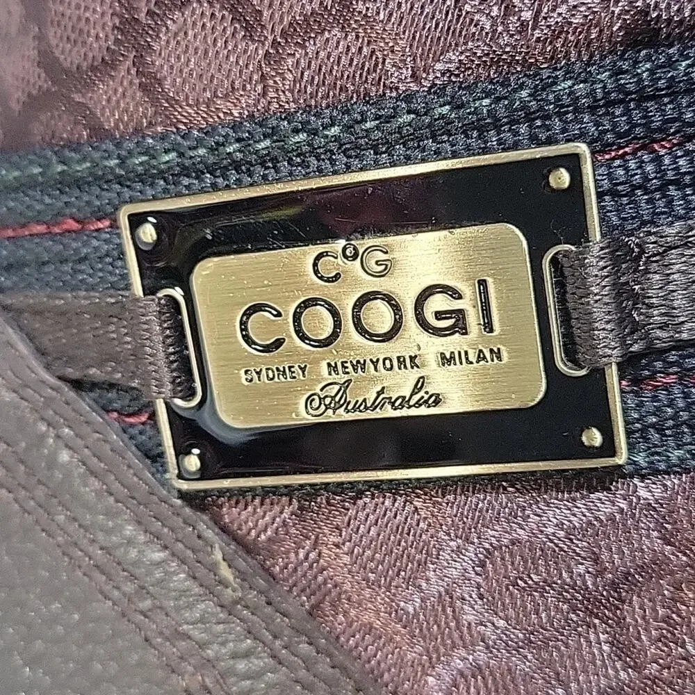 COOGI Winter Faux Fur Lined Logo Retro Y2K Brown Boots Mens Size 7.5